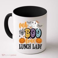 Lunch Lady Boo Halloween Festive Cute Coffee Mug thumb 0
