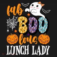 Lunch Lady Boo Halloween Festive Cute Women's Hoodie thumb 2