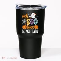 Lunch Lady Boo Halloween Festive Cute Tumbler thumb 0