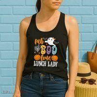 Lunch Lady Boo Halloween Festive Cute Women's Tank Top thumb 2