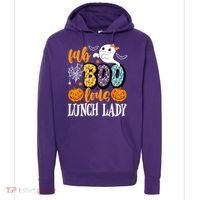 Lunch Lady Boo Halloween Festive Cute Hoodie thumb 0