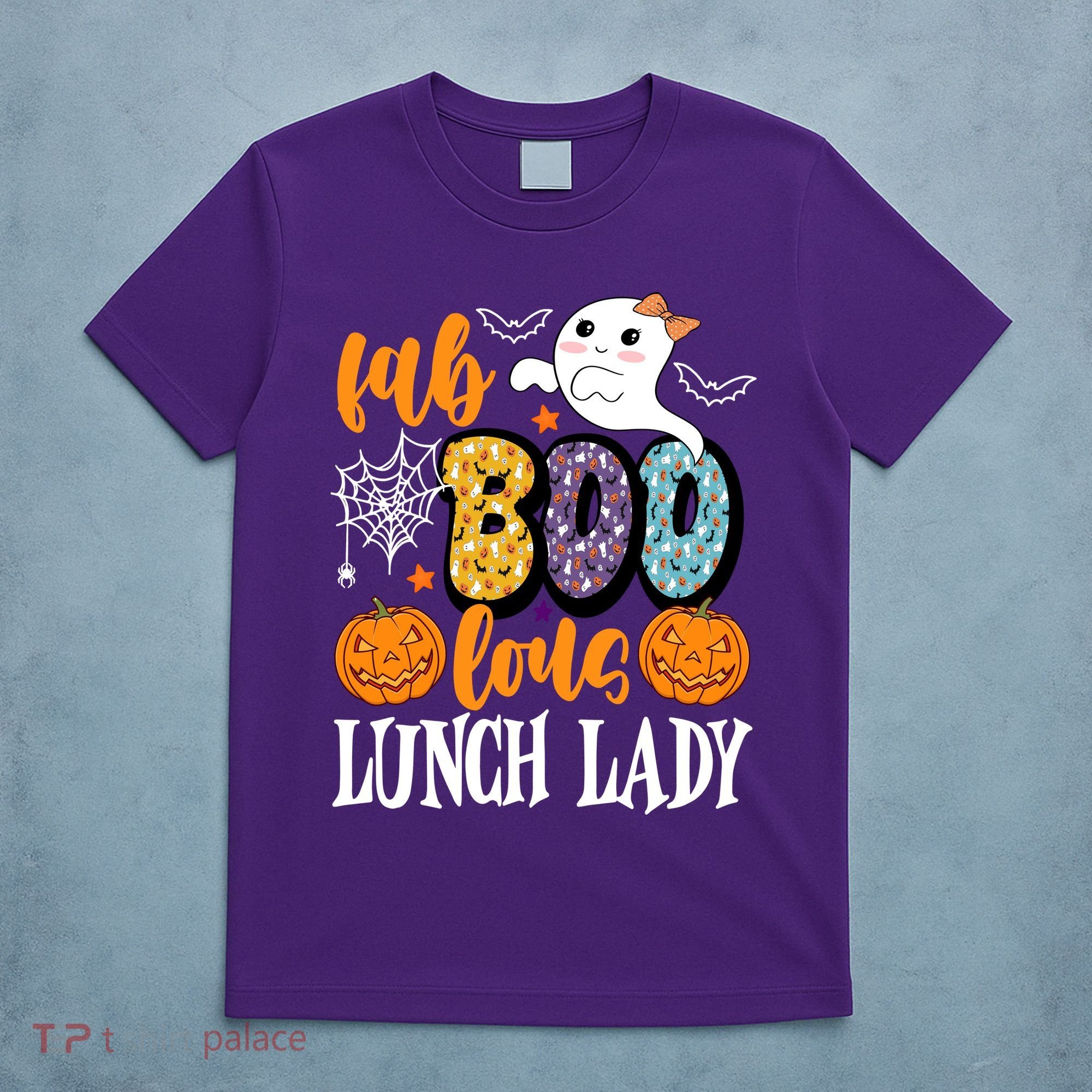 Lunch Lady Boo Halloween Festive Cute T-Shirt