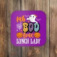Lunch Lady Boo Halloween Festive Cute Coaster thumb 0