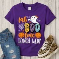 Lunch Lady Boo Halloween Festive Cute Women's T-Shirt thumb 3