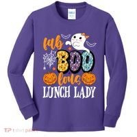 Lunch Lady Boo Halloween Festive Cute Kids Long Sleeve Shirt thumb 0