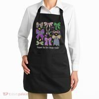 Laissez Les Bon Temps Rouler Mardi Gras Coquette Bow Apron thumb 2