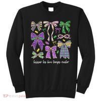 Laissez Les Bon Temps Rouler Mardi Gras Coquette Bow Sweatshirt thumb 0