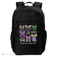 Laissez Les Bon Temps Rouler Mardi Gras Coquette Bow Backpack thumb 0
