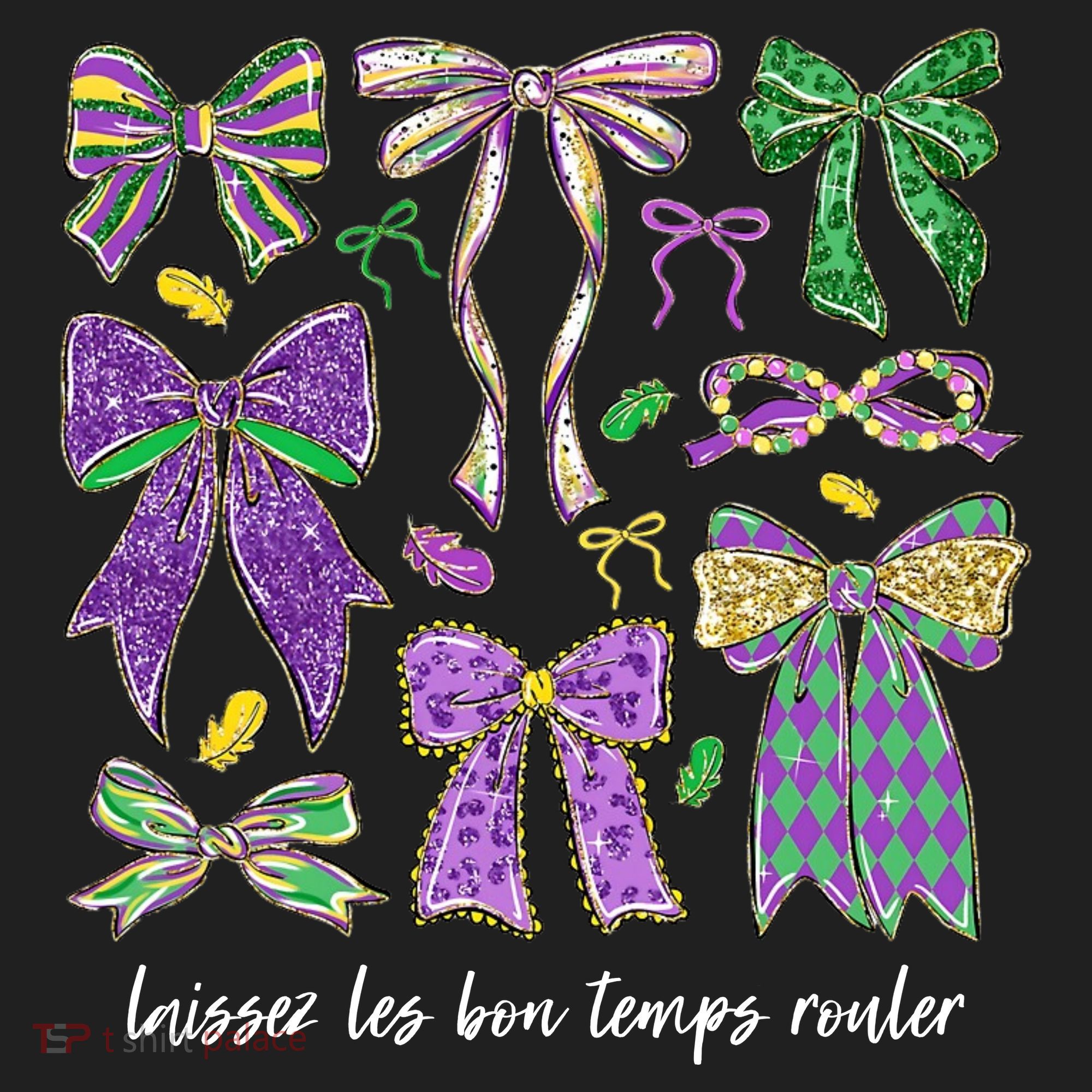 Laissez Les Bon Temps Rouler Mardi Gras Coquette Bow Beanie