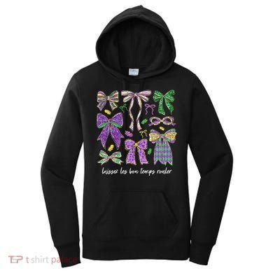 Laissez Les Bon Temps Rouler Mardi Gras Coquette Bow Women's Hoodie