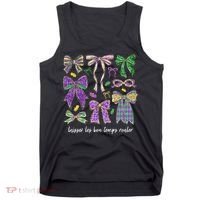 Laissez Les Bon Temps Rouler Mardi Gras Coquette Bow Tank Top thumb 0