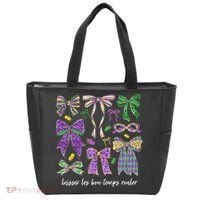 Laissez Les Bon Temps Rouler Mardi Gras Coquette Bow Tote Bag thumb 0