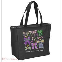 Laissez Les Bon Temps Rouler Mardi Gras Coquette Bow Tote Bag thumb 2