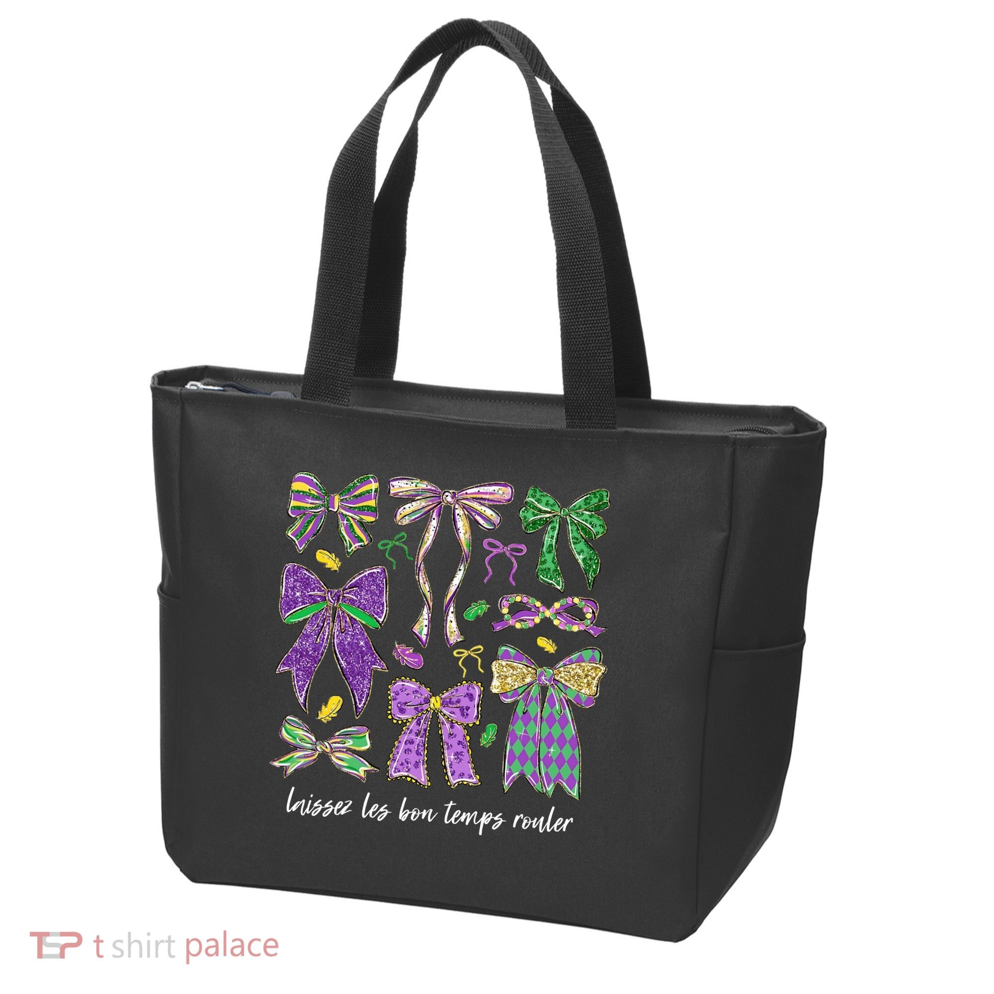 Laissez Les Bon Temps Rouler Mardi Gras Coquette Bow Tote Bag