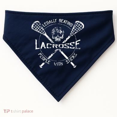 Lacrosse: Legally Beating People With Sticks USA-Made Doggie Bandana