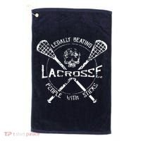 Lacrosse: Legally Beating People With Sticks Golf Towel thumb 0