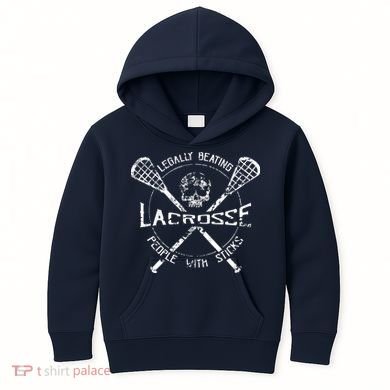 Lacrosse: Legally Beating People With Sticks Kids Hoodie