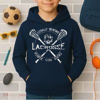 Lacrosse: Legally Beating People With Sticks Kids Hoodie thumb 2