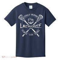 Lacrosse: Legally Beating People With Sticks Kids T-Shirt thumb 0