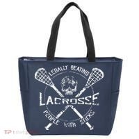 Lacrosse: Legally Beating People With Sticks Tote Bag thumb 0