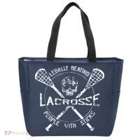 Lacrosse: Legally Beating People With Sticks Tote Bag thumb 0