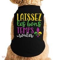 Laissez Les Bons Temps Rouler Mardi Gras New Orleans Doggie Tank thumb 0