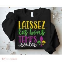 Laissez Les Bons Temps Rouler Mardi Gras New Orleans Sweatshirt thumb 2