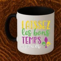 Laissez Les Bons Temps Rouler Mardi Gras New Orleans Coffee Mug thumb 2