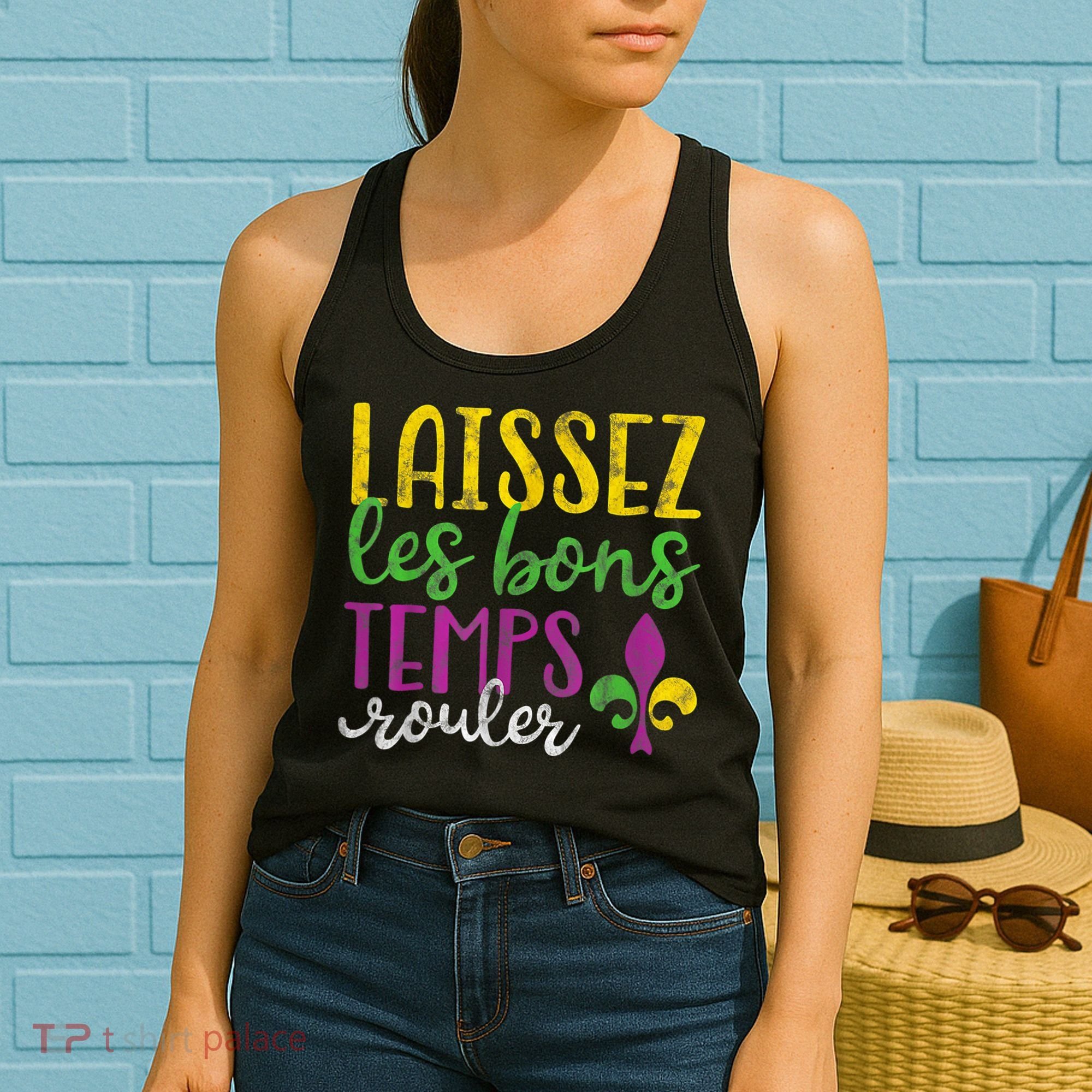 Laissez Les Bons Temps Rouler Mardi Gras New Orleans Women's Tank Top