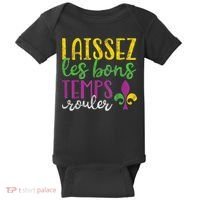 Laissez Les Bons Temps Rouler Mardi Gras New Orleans Baby Bodysuit thumb 0