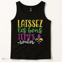 Laissez Les Bons Temps Rouler Mardi Gras New Orleans Tank Top thumb 2