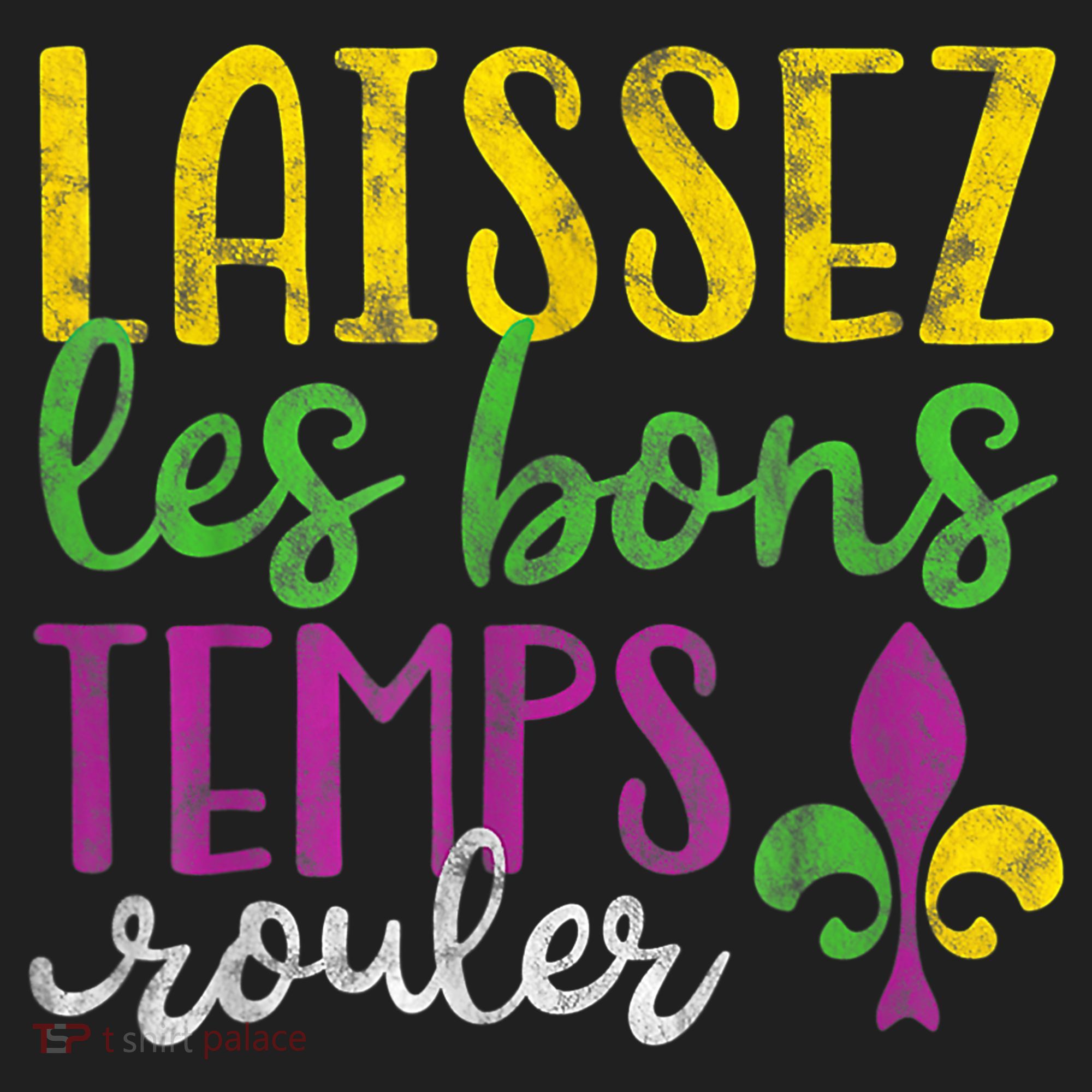 Laissez Les Bons Temps Rouler Mardi Gras New Orleans Golf Towel