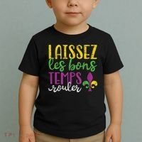 Laissez Les Bons Temps Rouler Mardi Gras New Orleans Toddler T-Shirt thumb 2