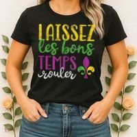 Laissez Les Bons Temps Rouler Mardi Gras New Orleans Women's T-Shirt thumb 2