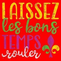 Laissez Les Bons Temps Rouler Mardi Gras New Orleans Santa Hat thumb 1