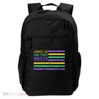 Laissez Les Bons Temps Rouler American Flag Mardi Gras Backpack thumb 0