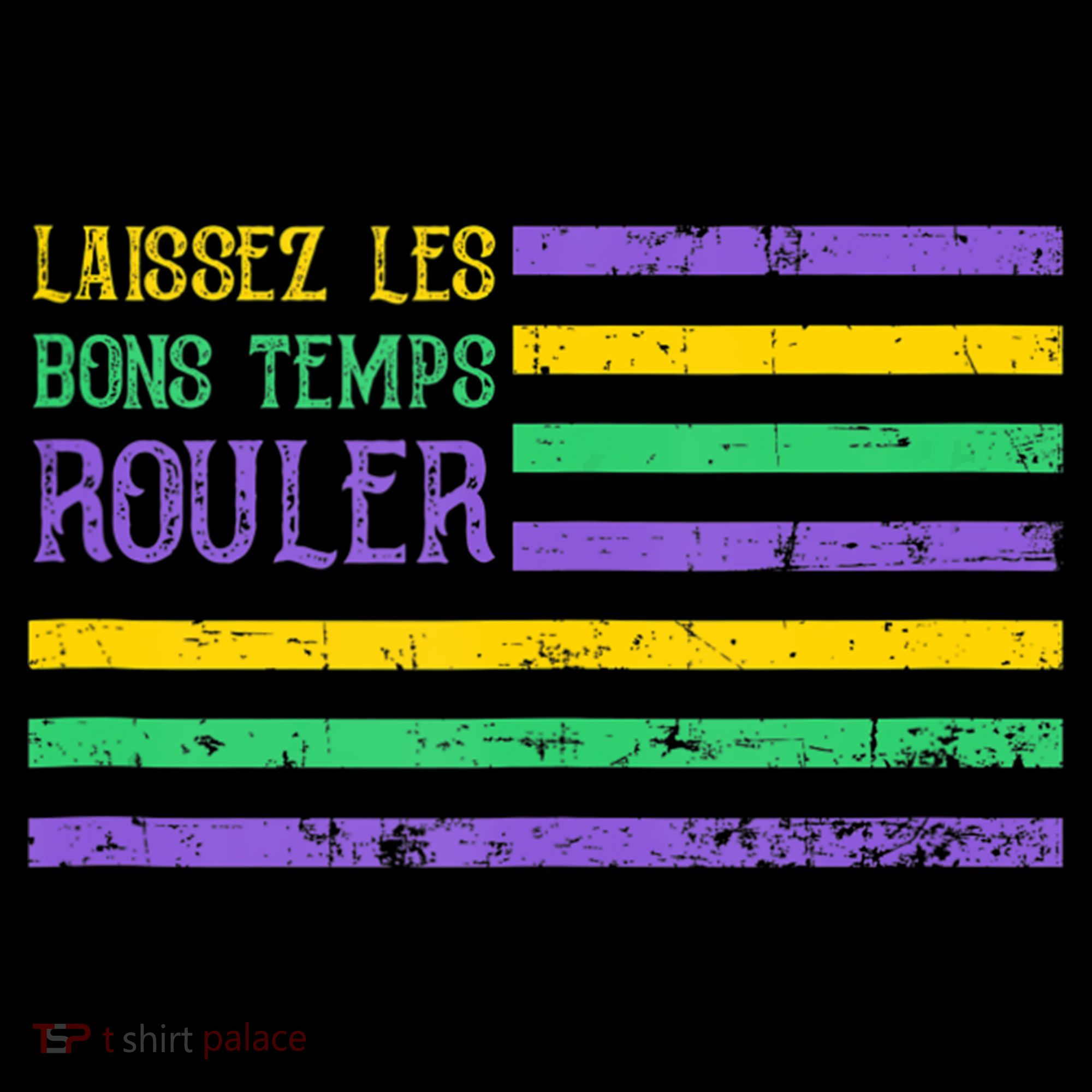 Laissez Les Bons Temps Rouler American Flag Mardi Gras Coffee Mug