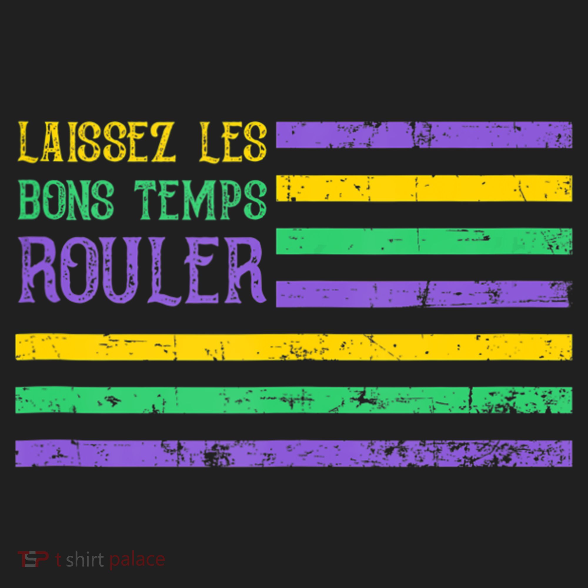 Laissez Les Bons Temps Rouler American Flag Mardi Gras Tumbler