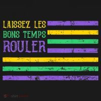 Laissez Les Bons Temps Rouler American Flag Mardi Gras Ornament thumb 1