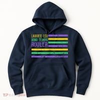 Laissez Les Bons Temps Rouler American Flag Mardi Gras Hoodie thumb 0