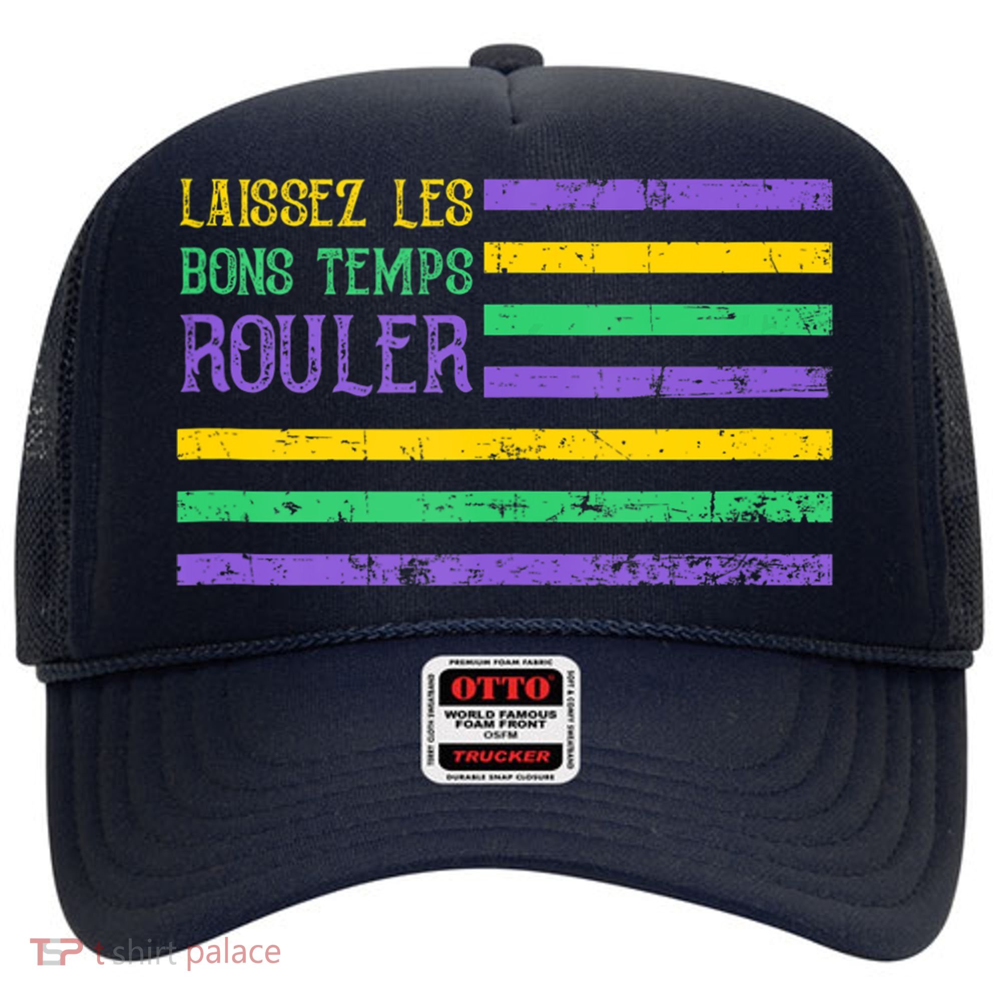 Laissez Les Bons Temps Rouler American Flag Mardi Gras Hat