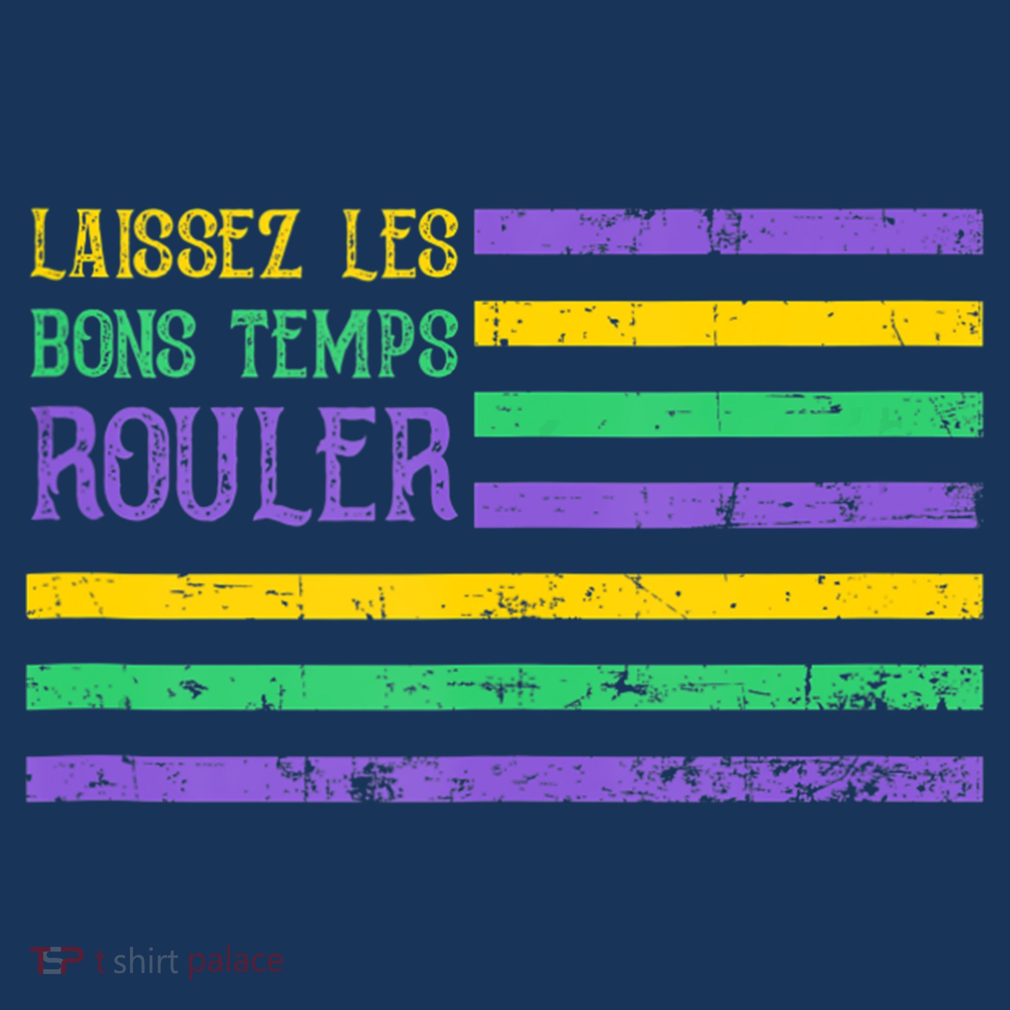 Laissez Les Bons Temps Rouler American Flag Mardi Gras Hat