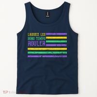 Laissez Les Bons Temps Rouler American Flag Mardi Gras Tank Top thumb 2