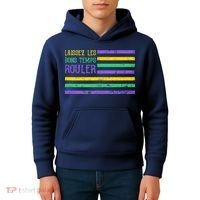 Laissez Les Bons Temps Rouler American Flag Mardi Gras Kids Hoodie thumb 4