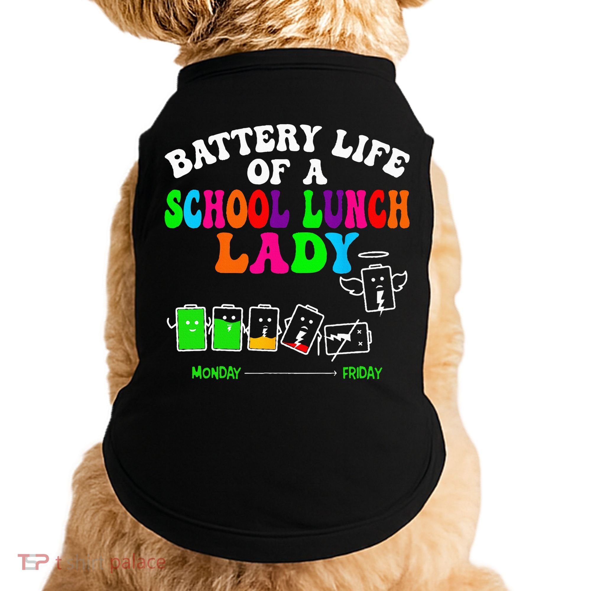 Lunch Lady Battery Cafeteria Food Preparation Assistant Doggie Tank