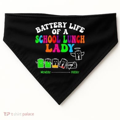 Lunch Lady Battery Cafeteria Food Preparation Assistant USA-Made Doggie Bandana