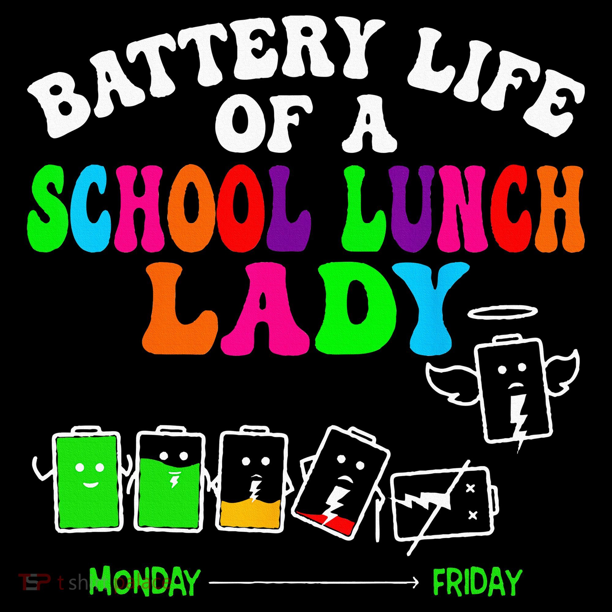 Lunch Lady Battery Cafeteria Food Preparation Assistant Women's Hoodie