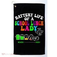 Lunch Lady Battery Cafeteria Food Preparation Assistant Golf Towel thumb 0