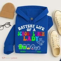 Lunch Lady Battery Cafeteria Food Preparation Assistant Hoodie thumb 4