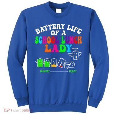 Lunch Lady Battery Cafeteria Food Preparation Assistant Sweatshirt